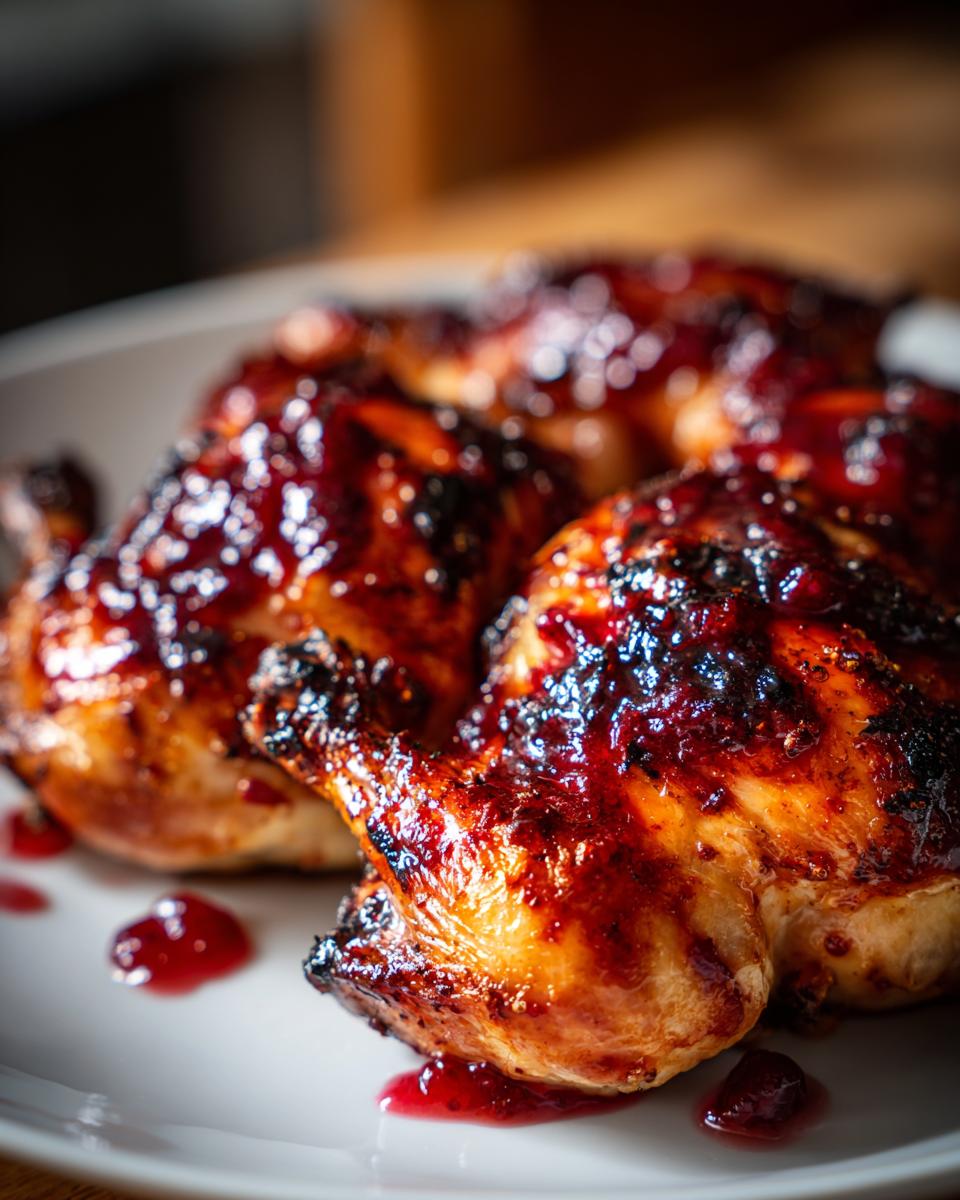 Cranberry-Glazed Cornish Hens - detail 4