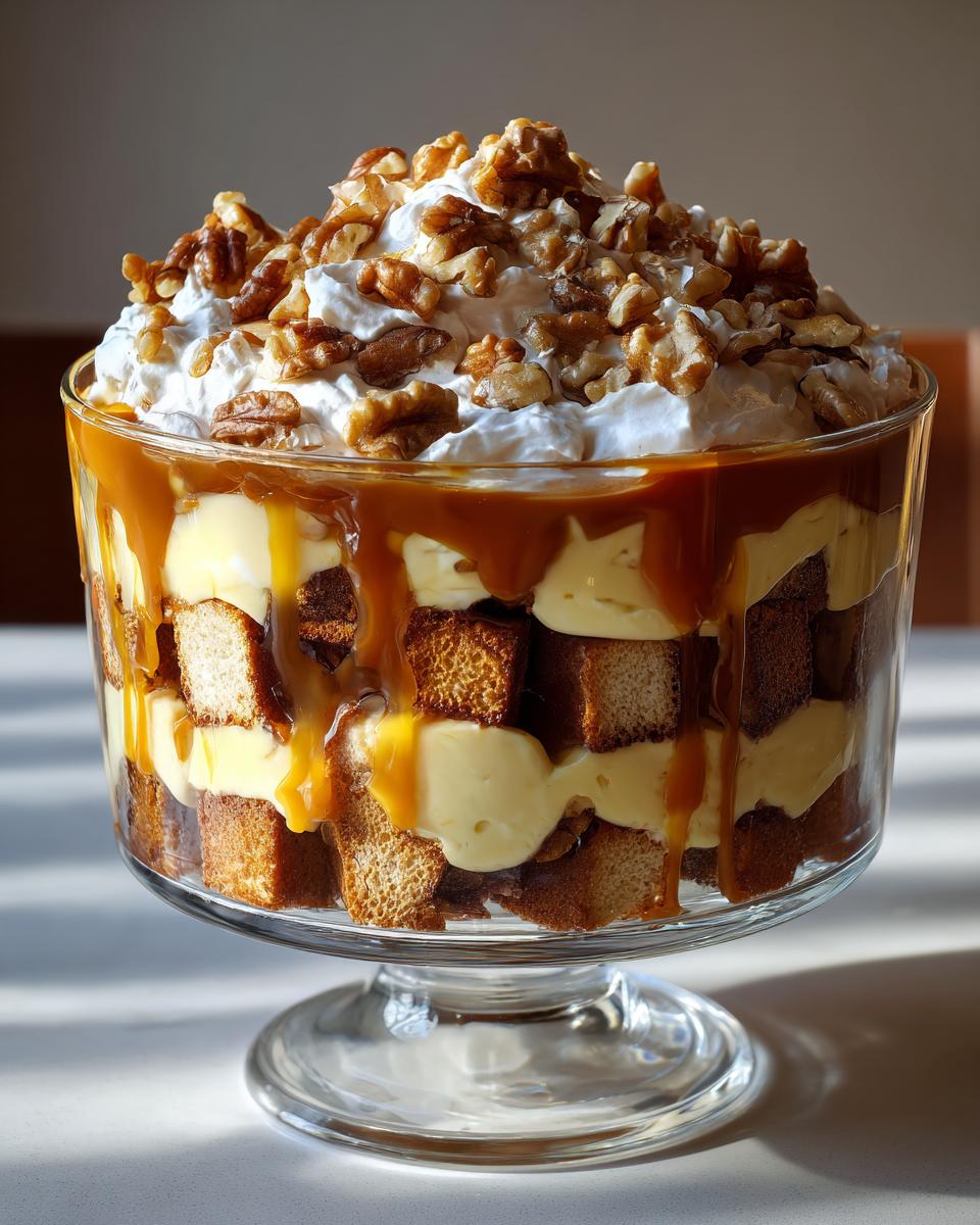 Gingerbread Trifle with Toasted Walnuts - detail 3