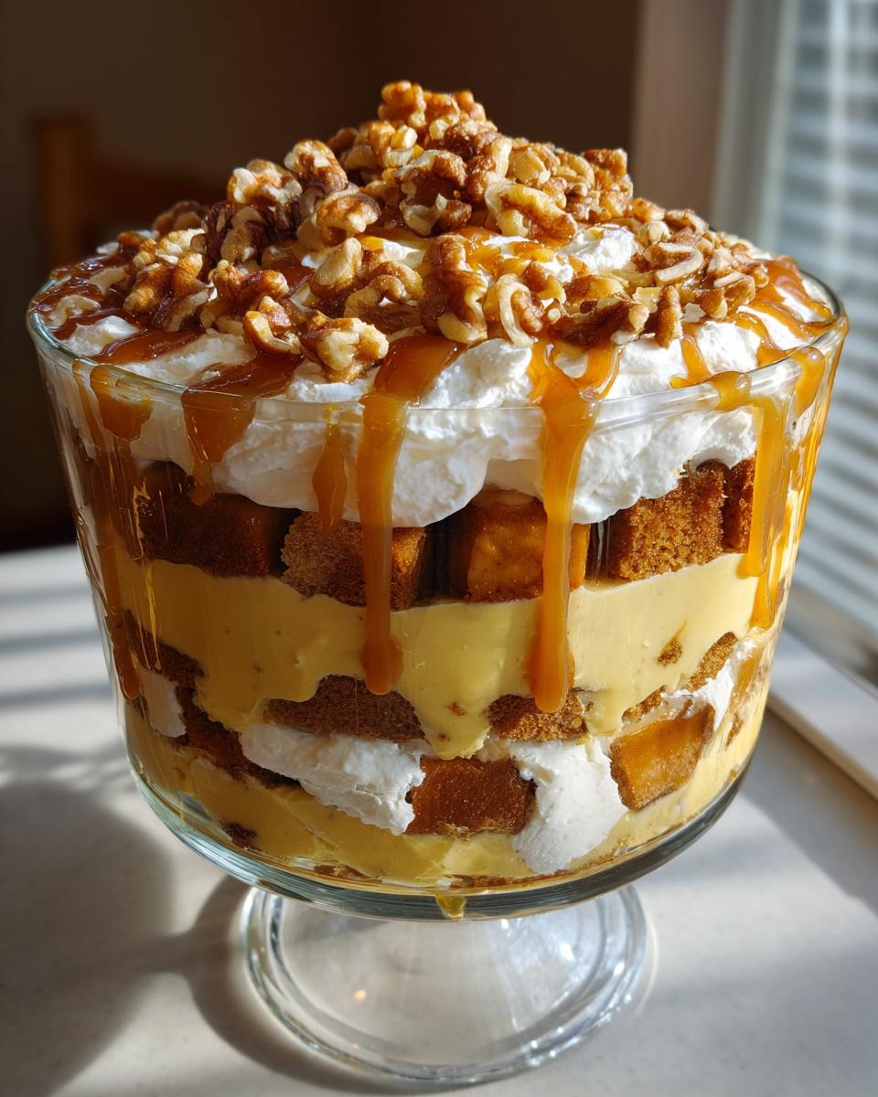 Gingerbread Trifle with Toasted Walnuts - detail 4