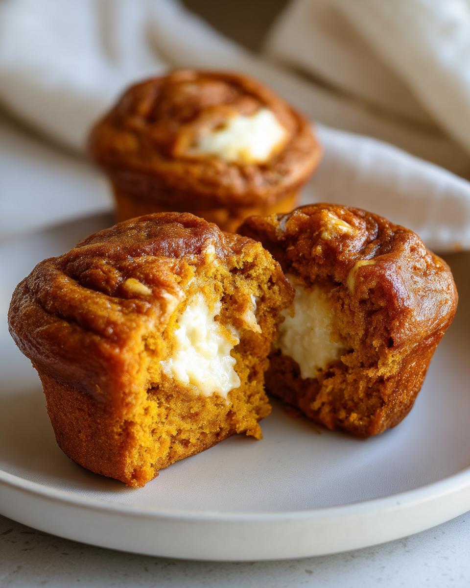 Mini Pumpkin & Cream Cheese Swirl Muffins - detail 1