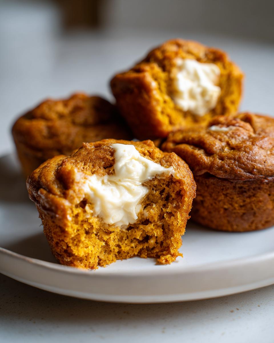 Mini Pumpkin & Cream Cheese Swirl Muffins - detail 2