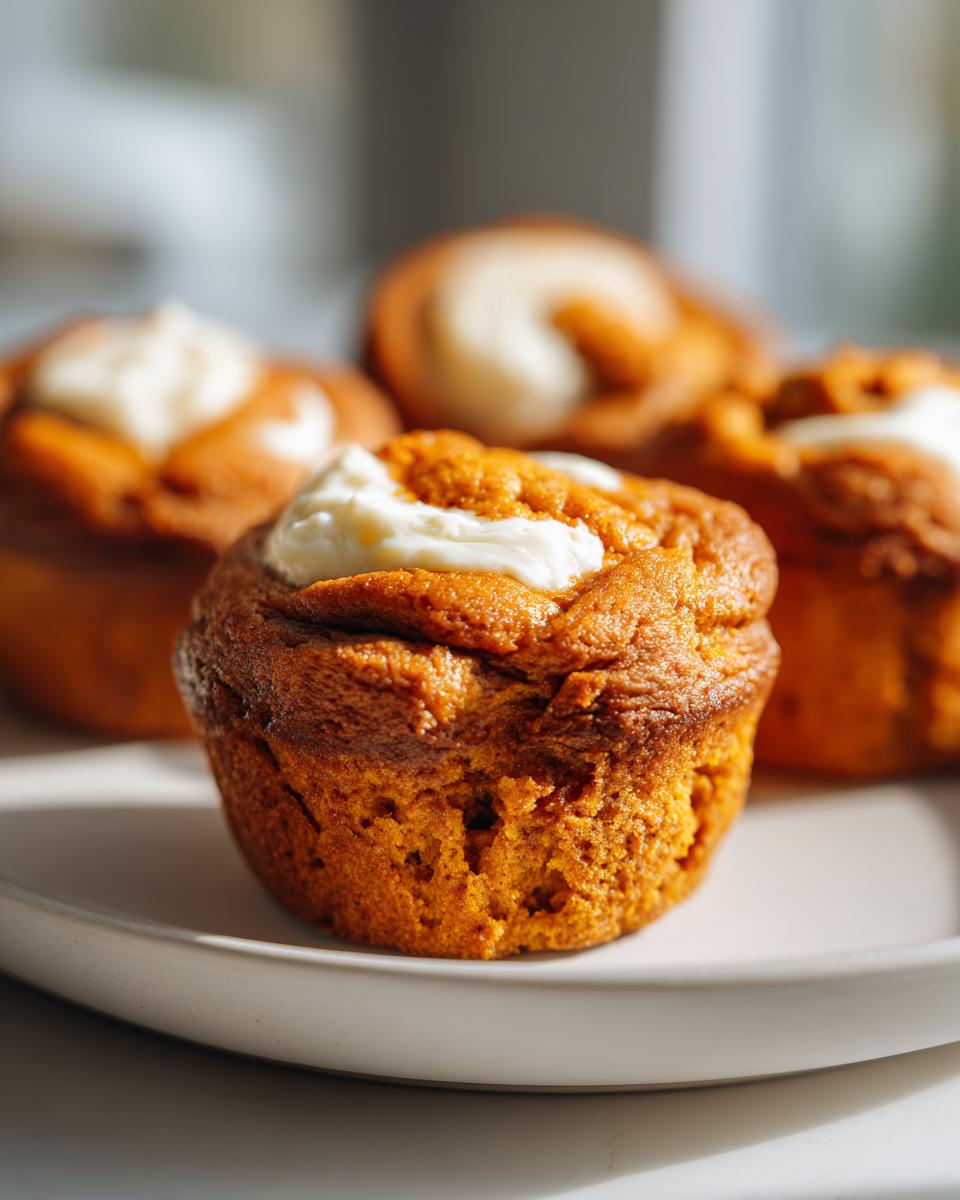 Mini Pumpkin & Cream Cheese Swirl Muffins - detail 3