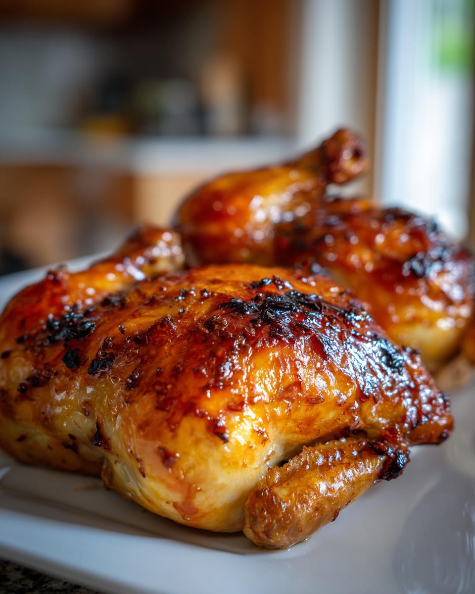 Orange-Glazed Cornish Hens - detail 1