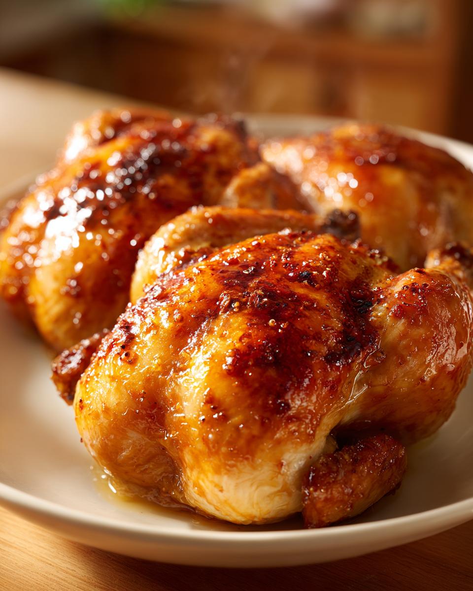 Orange-Glazed Cornish Hens - detail 3