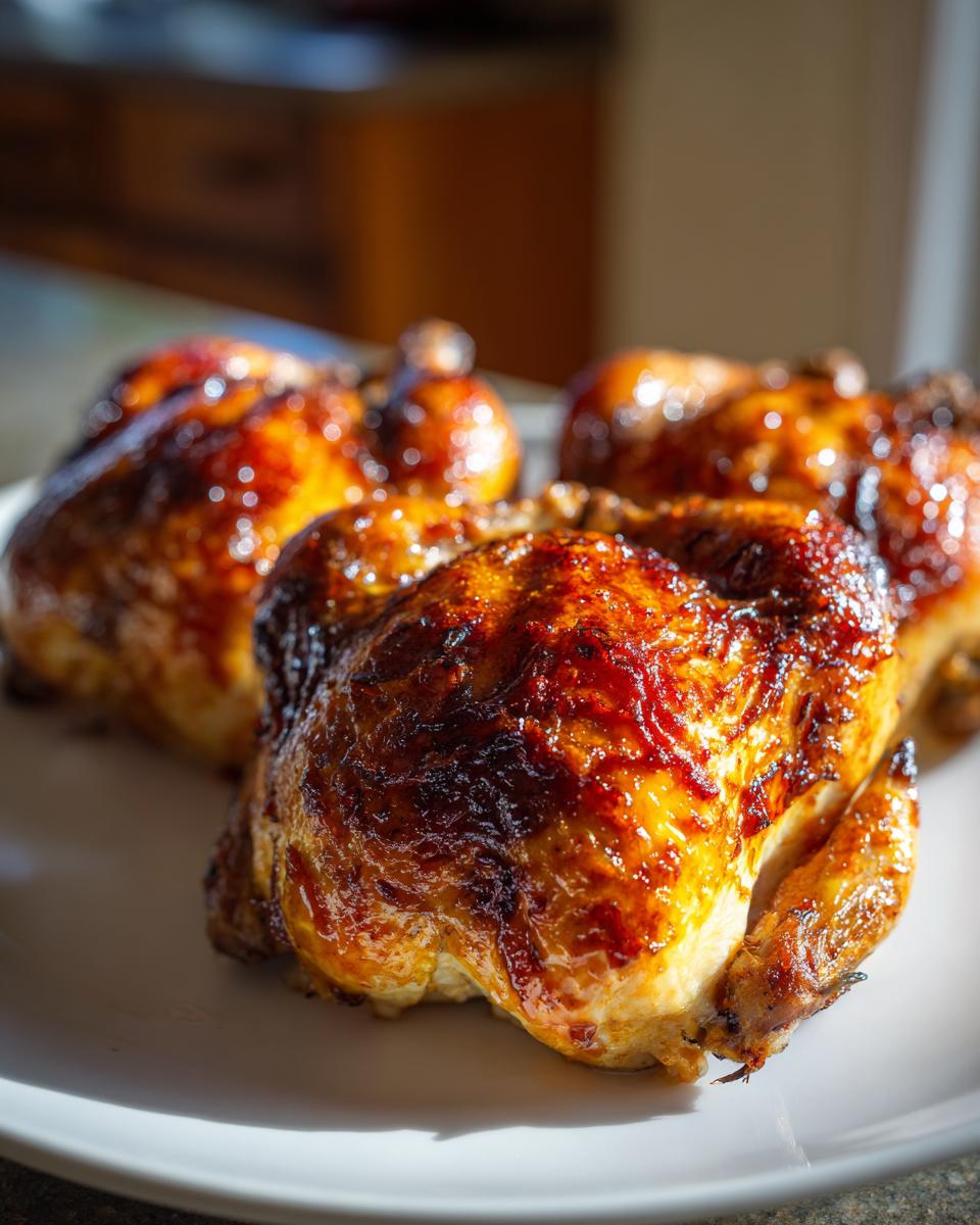 Orange-Glazed Cornish Hens - detail 4