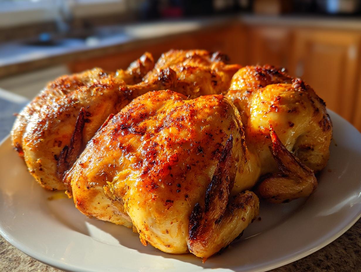 Orange-Glazed Cornish Hens