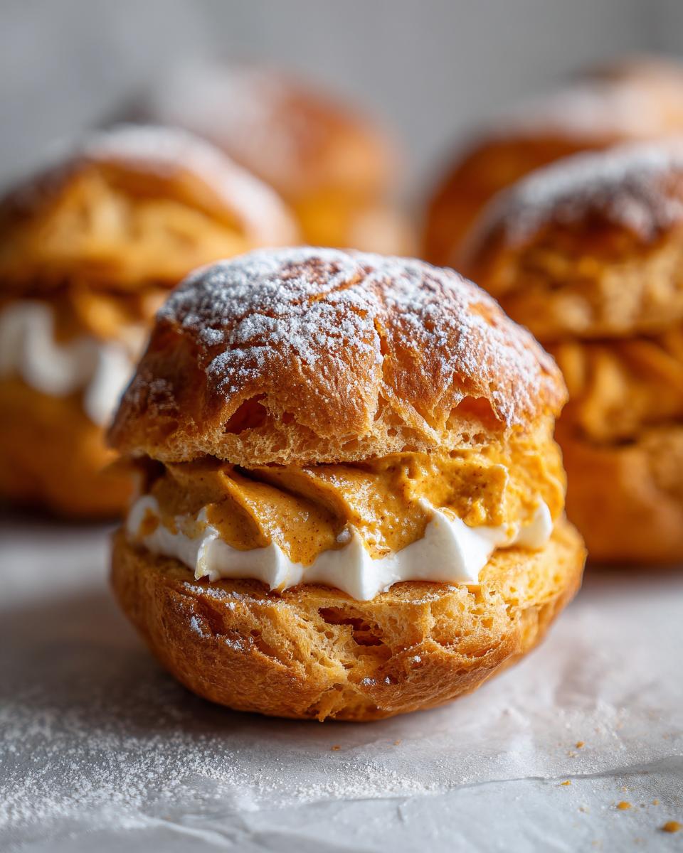 Magical 4-Ingredient Pumpkin Cream Puffs You'll Obsess Over 6 Pumpkin Cream Puffs - detail 1