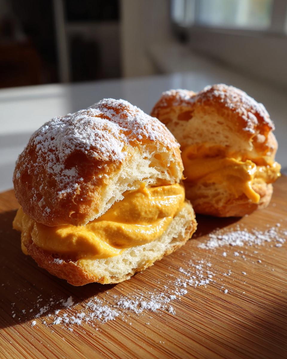 Magical 4-Ingredient Pumpkin Cream Puffs You'll Obsess Over 7 Pumpkin Cream Puffs - detail 2