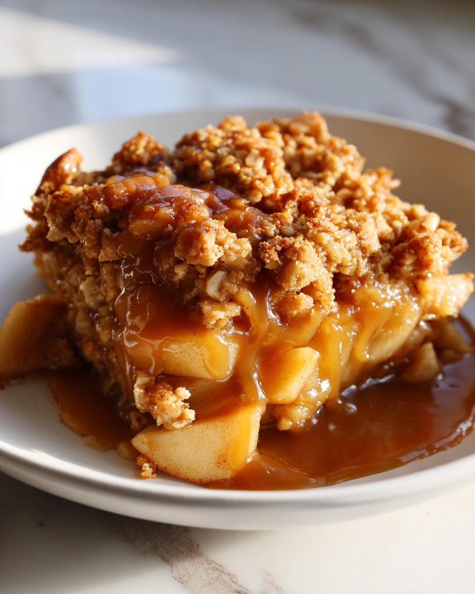 Salted Caramel Apple Crisp - detail 2