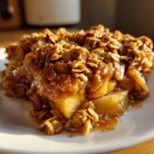 Irresistible Salted Caramel Apple Crisp in 8 Ingredients