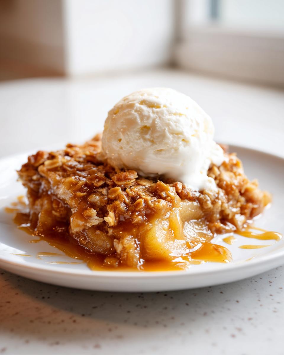 Salted Caramel Apple Crisp - detail 3