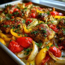 35-Minute Sheet Pan Chicken Cacciatore Your Family Will Devour