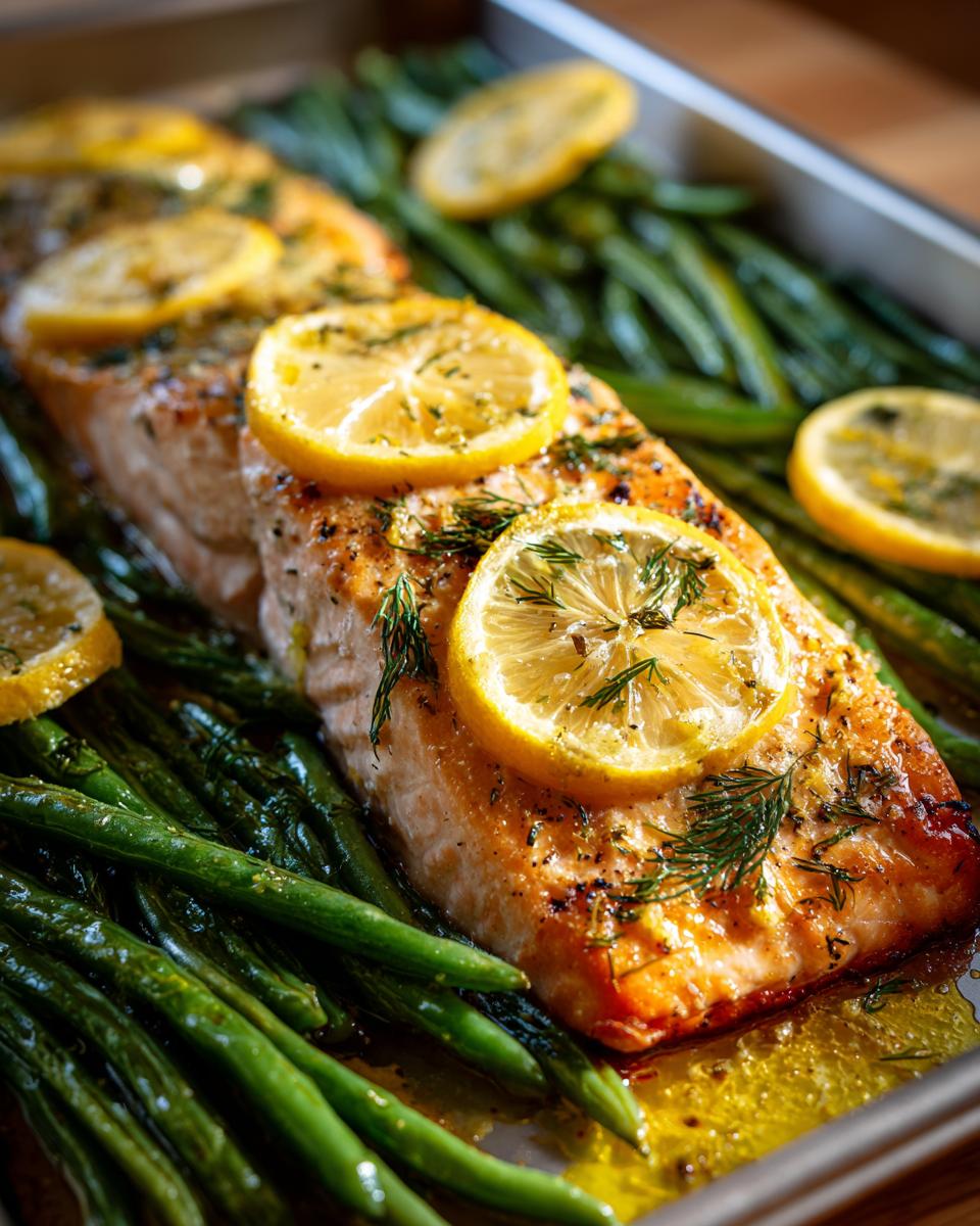 Sheet Pan Lemon-Dill Salmon and Green Beans - detail 4