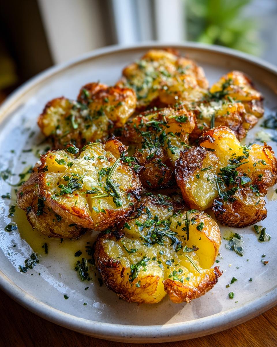 Crispy Smashed Potatoes with Herbs: 3 Simple Steps to Perfection 7 Smashed Potatoes with Herbs - detail 1