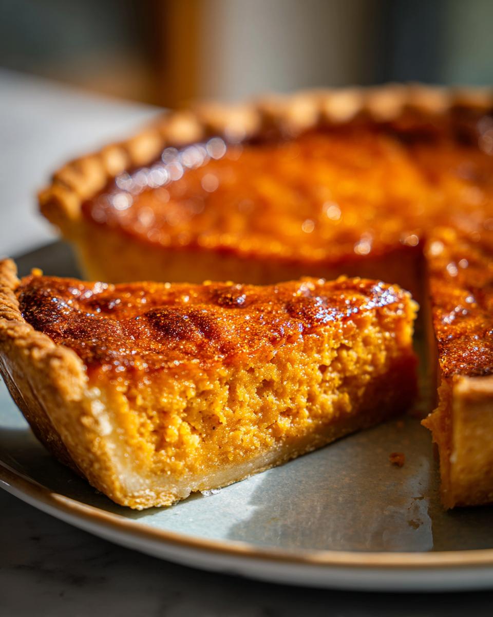 Sweet Potato Chess Pie - detail 1