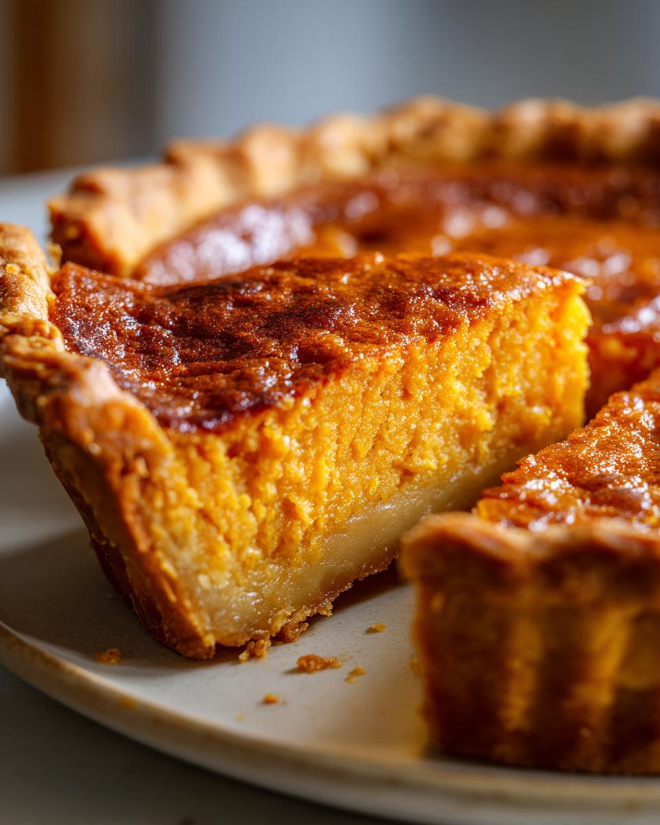 Sweet Potato Chess Pie - detail 2