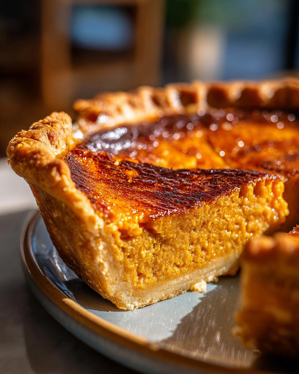 Sweet Potato Chess Pie - detail 3