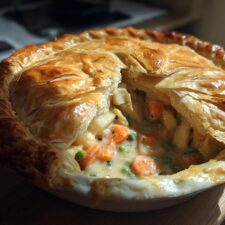Hearty 5-Star Vegetable Pot Pie with Flaky Pastry Bliss