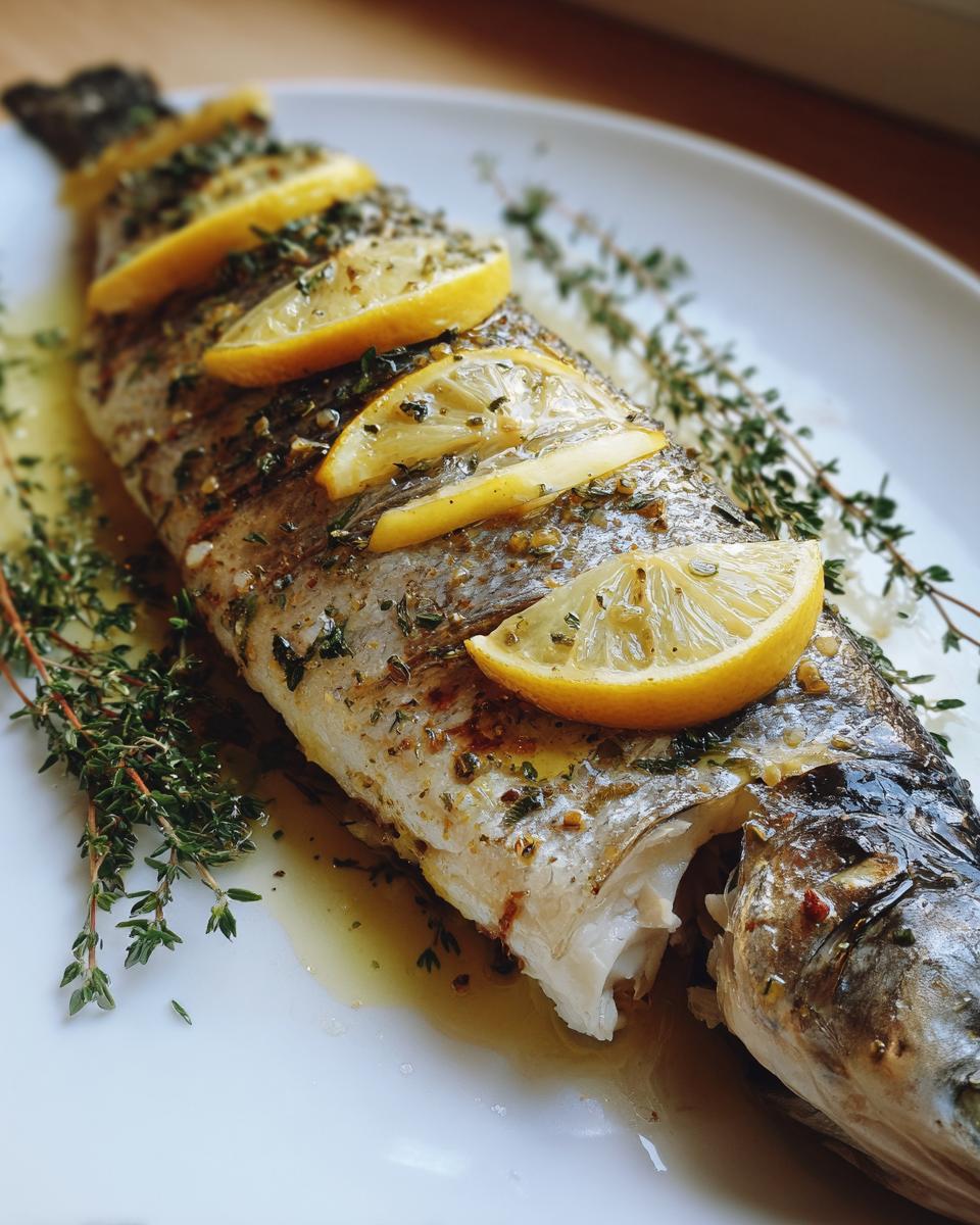 Whole Roasted Branzino with Lemon - detail 2