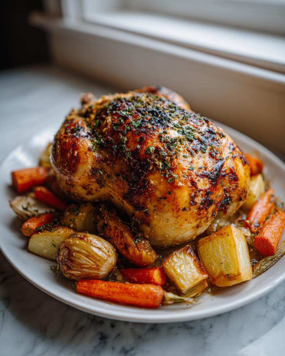 Whole Roasted Chicken with Root Vegetables - detail 1
