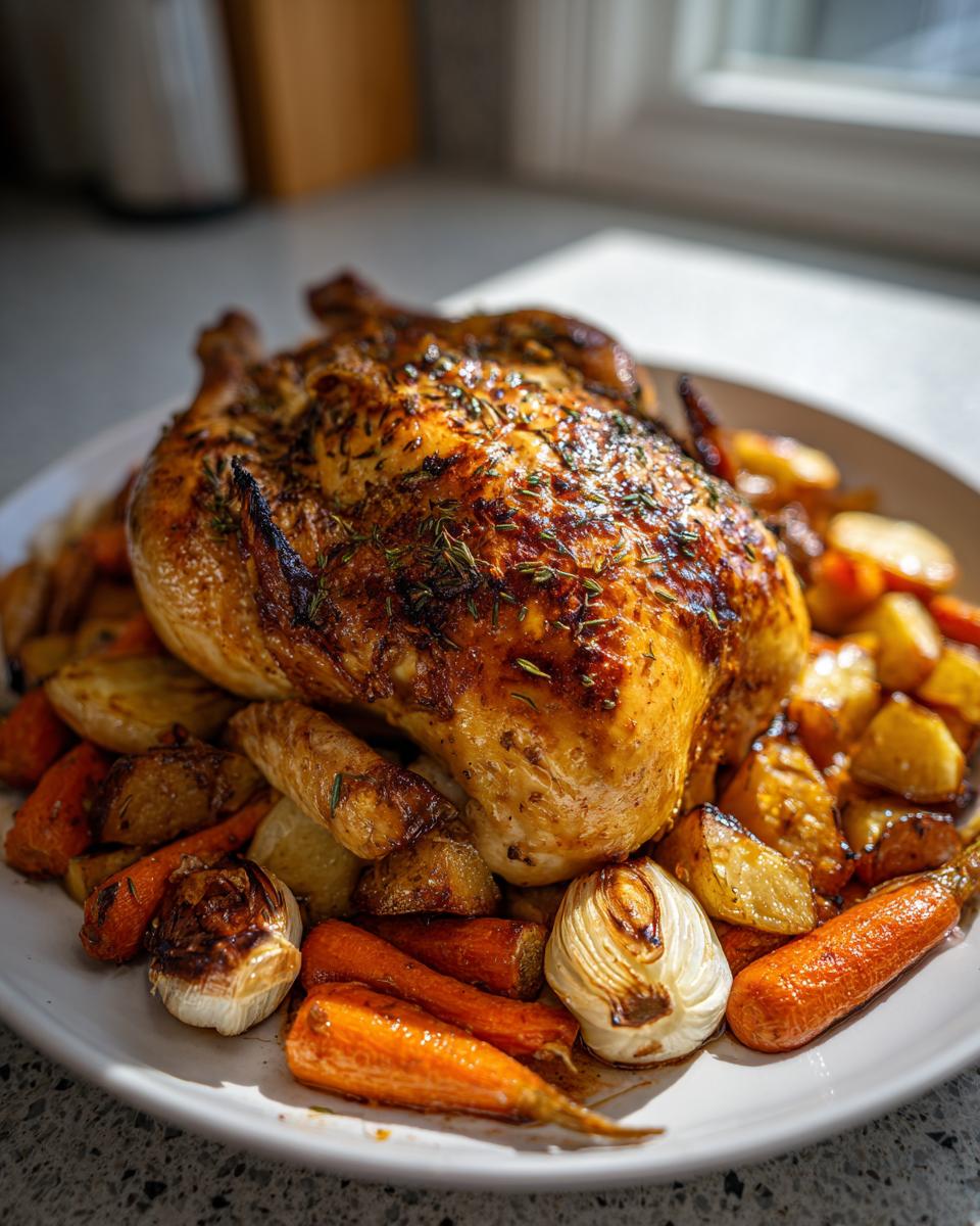 Whole Roasted Chicken with Root Vegetables - detail 2