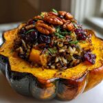 Wild Rice Stuffed Acorn Squash