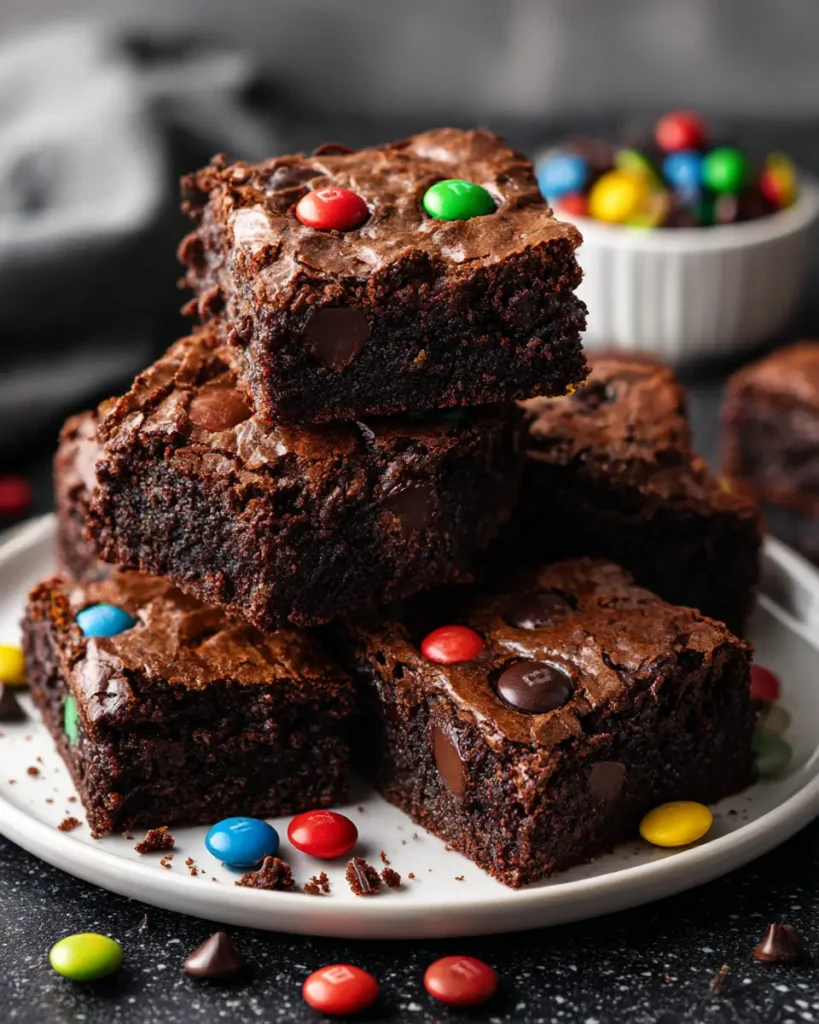 fudgy mm brownies recipe