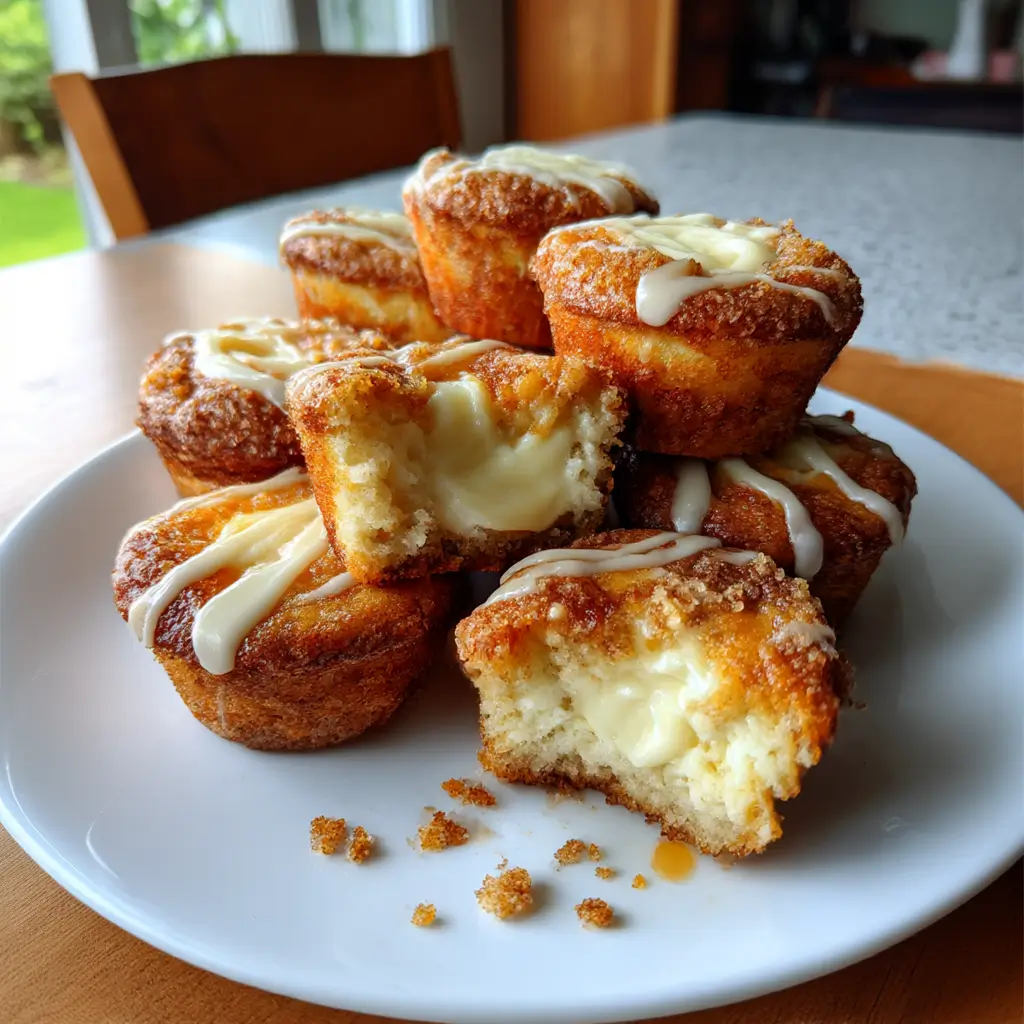 gooey cinnamon cream cheese muffins