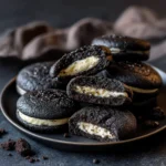 halloween black velvet cheesecake cookies Card