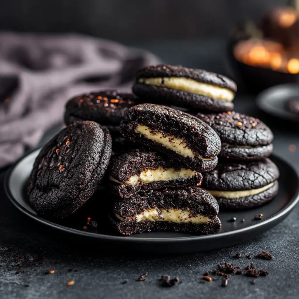 halloween black velvet cheesecake cookies recipes