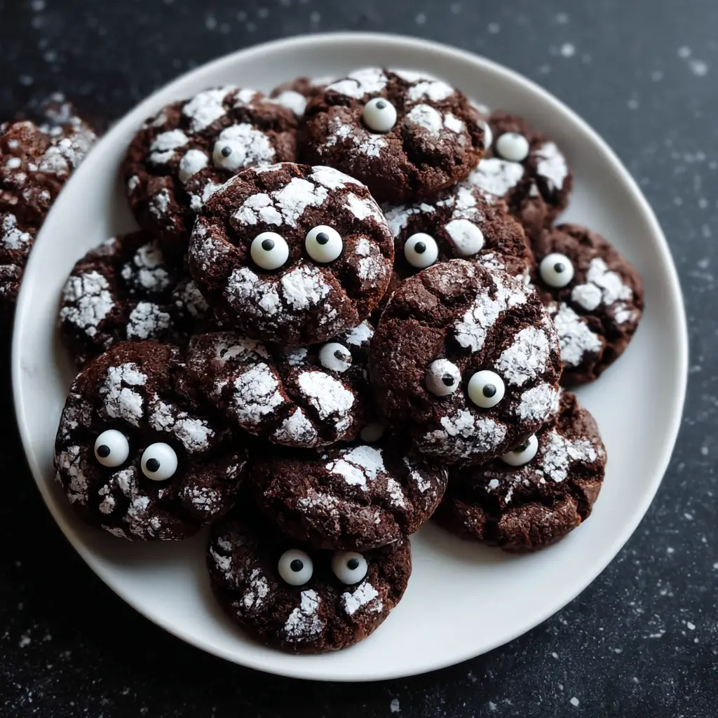 Halloween Crinkle Cookies – Easy Dessert for Kids and Parties 8 halloween crinkle cookies recipe