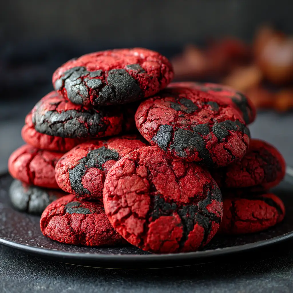 Halloween Red Velvet Brimstone Cookies – Devilishly Delicious Dessert Idea 8 halloween red velvet brimstone cookies recipe