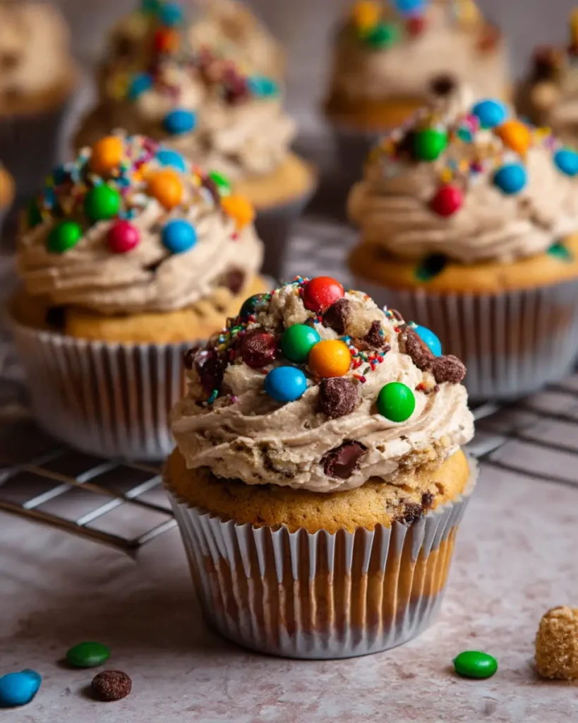 monster cookie dough cupcakes recipe