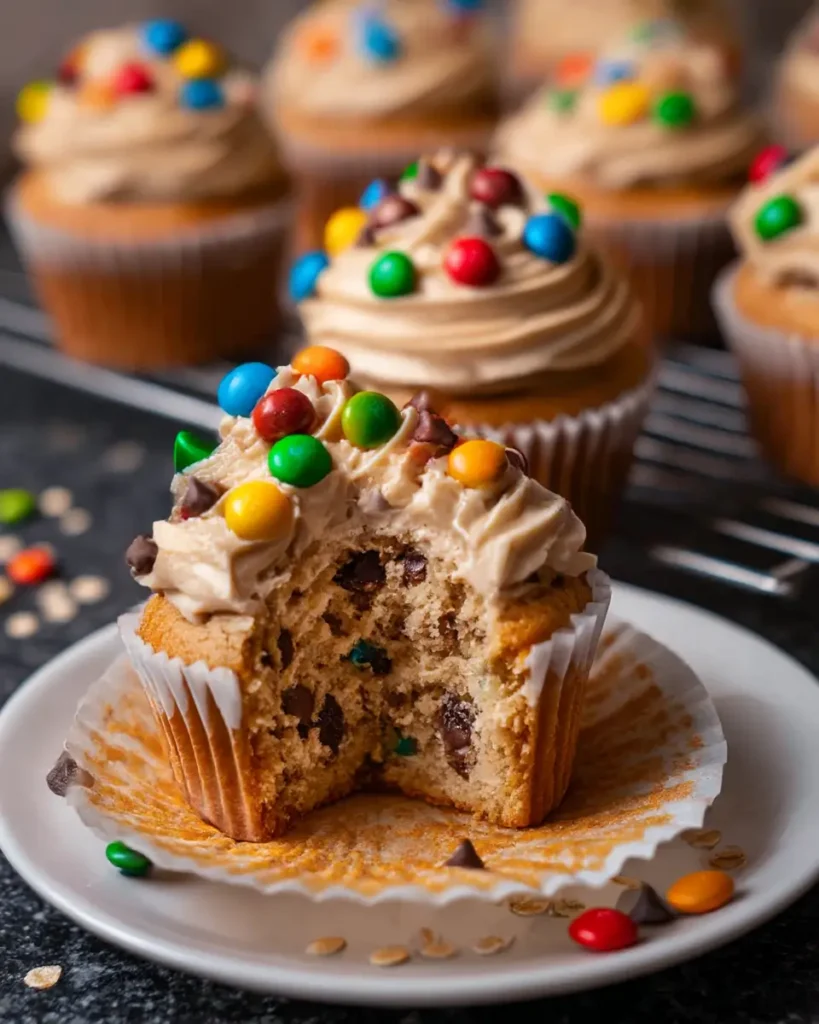 monster cookie dough cupcakes recipes