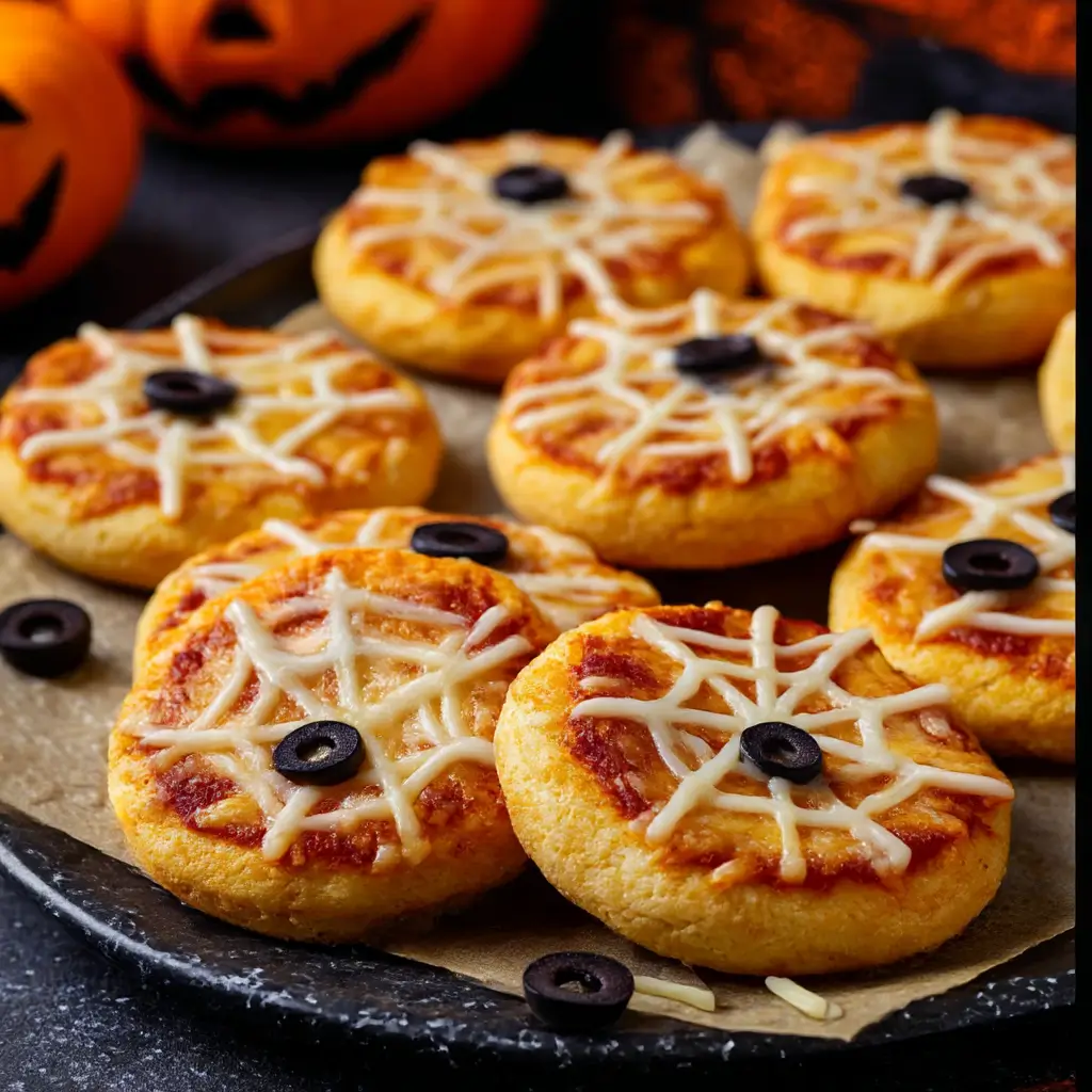Spiderweb Pizza Bites: Easy, Cheesy Halloween Snack 7 spiderweb pizza bites recipes