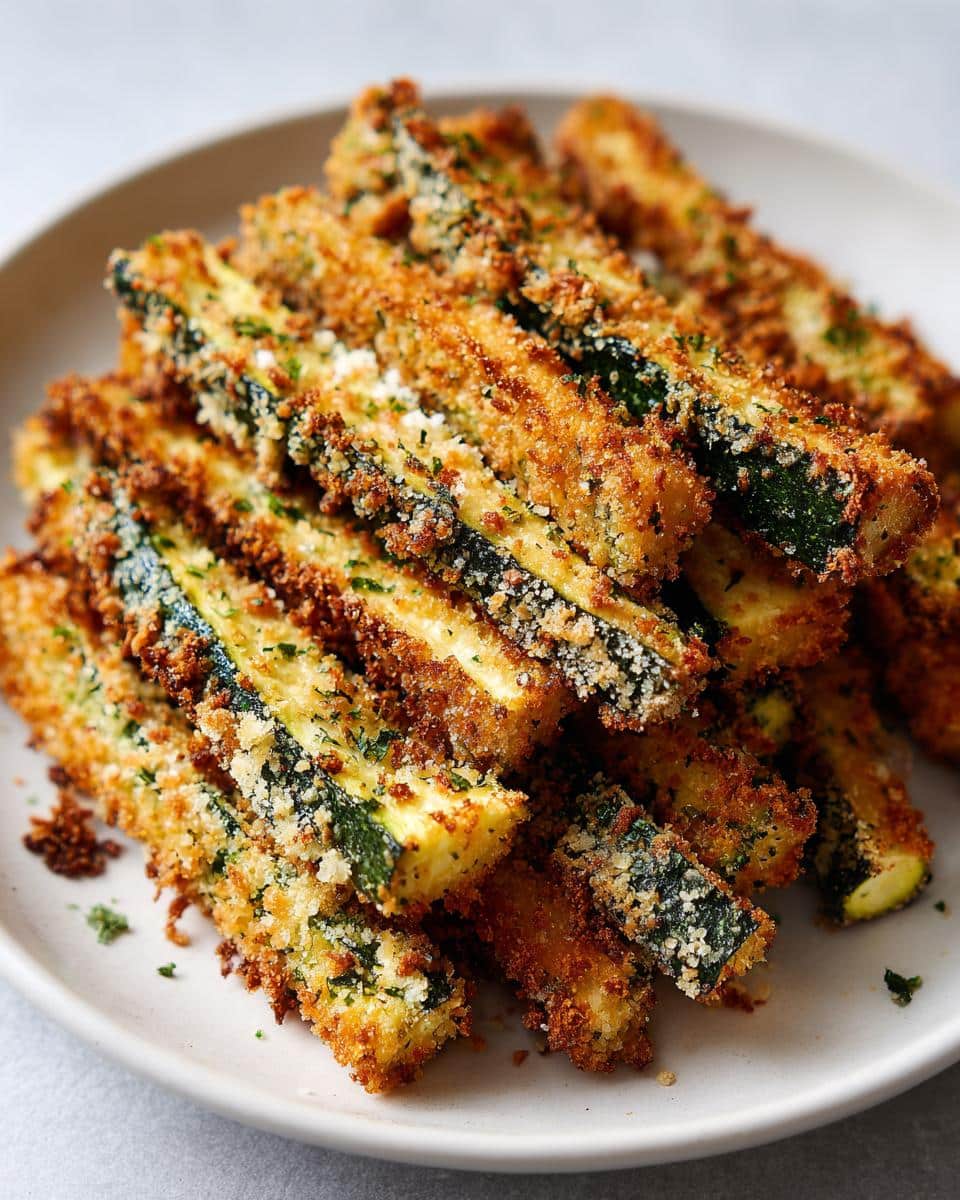 Air Fryer Parmesan Zucchini Fries - detail 2