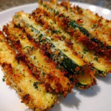 Crispy Air Fryer Parmesan Zucchini Fries in 20 Minutes