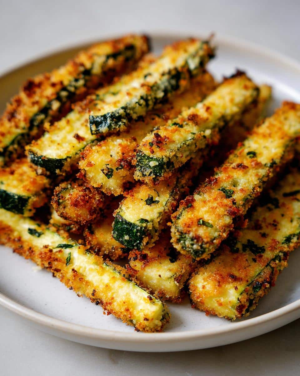 Air Fryer Parmesan Zucchini Fries - detail 3