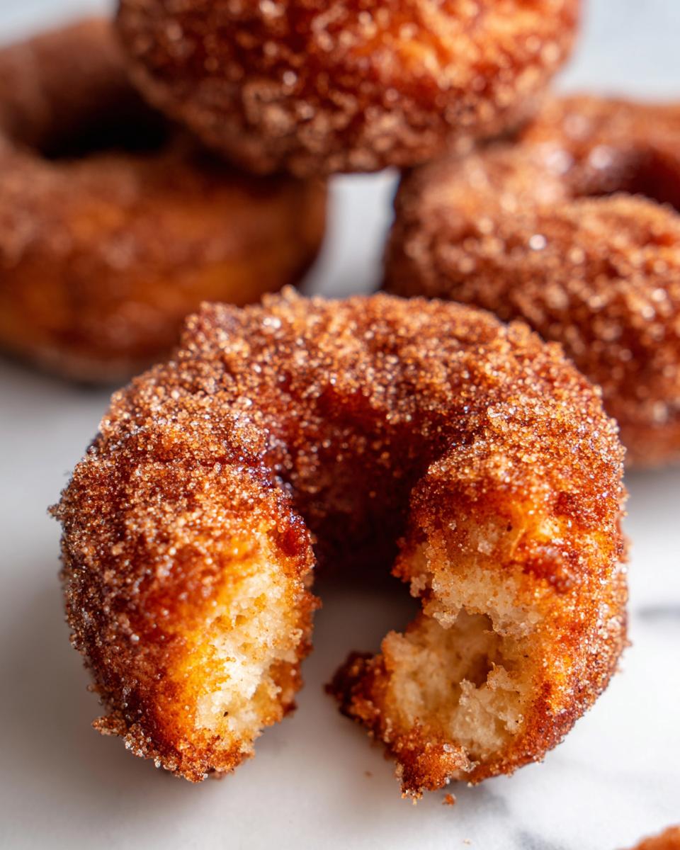2 Perfect Apple Cider Donuts with Crunchy Cinnamon Coating 9 Apple Cider Donuts - detail 3