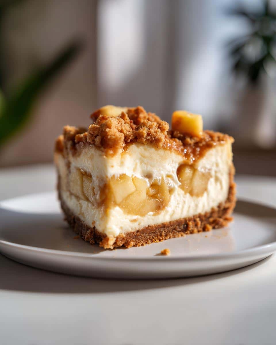 Apple-Cinnamon Christmas Cheesecake - detail 1