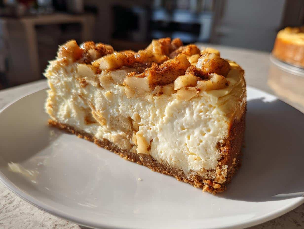 Apple-Cinnamon Christmas Cheesecake - detail 3