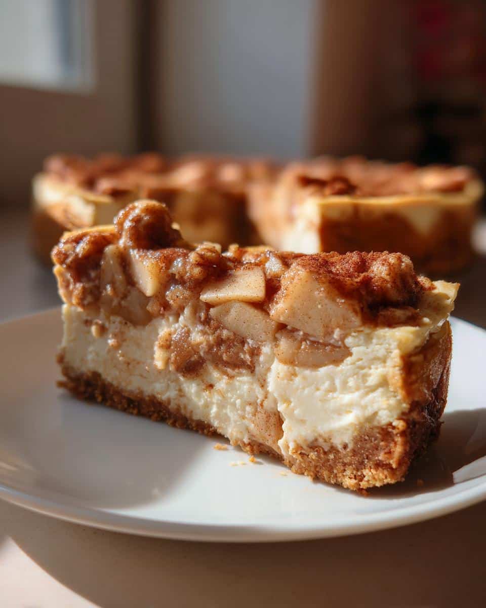 Apple-Cinnamon Christmas Cheesecake - detail 6