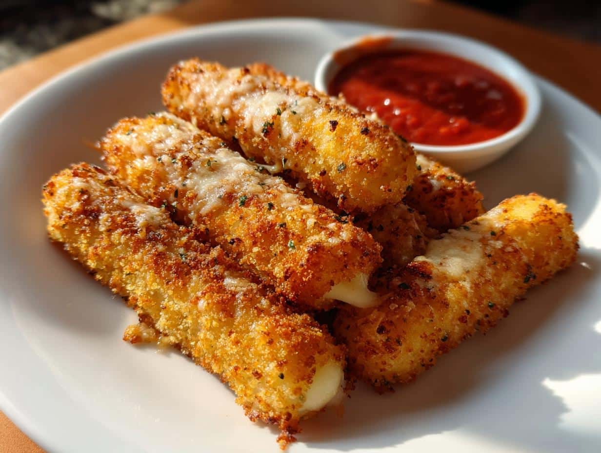 Baked Mozzarella Sticks