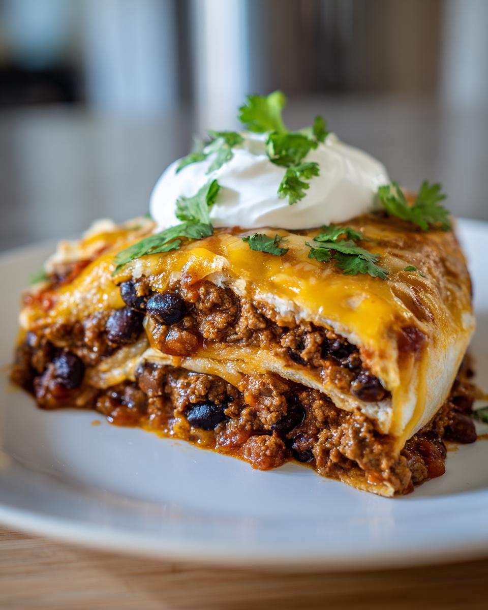 Beef and Bean Burrito Casserole - detail 3