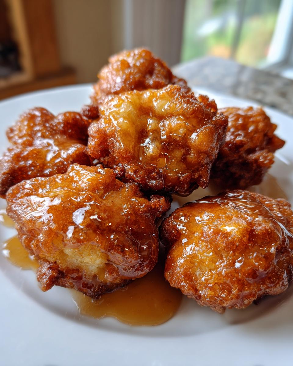 Brown Sugar-Glazed Apple Fritters - detail 1