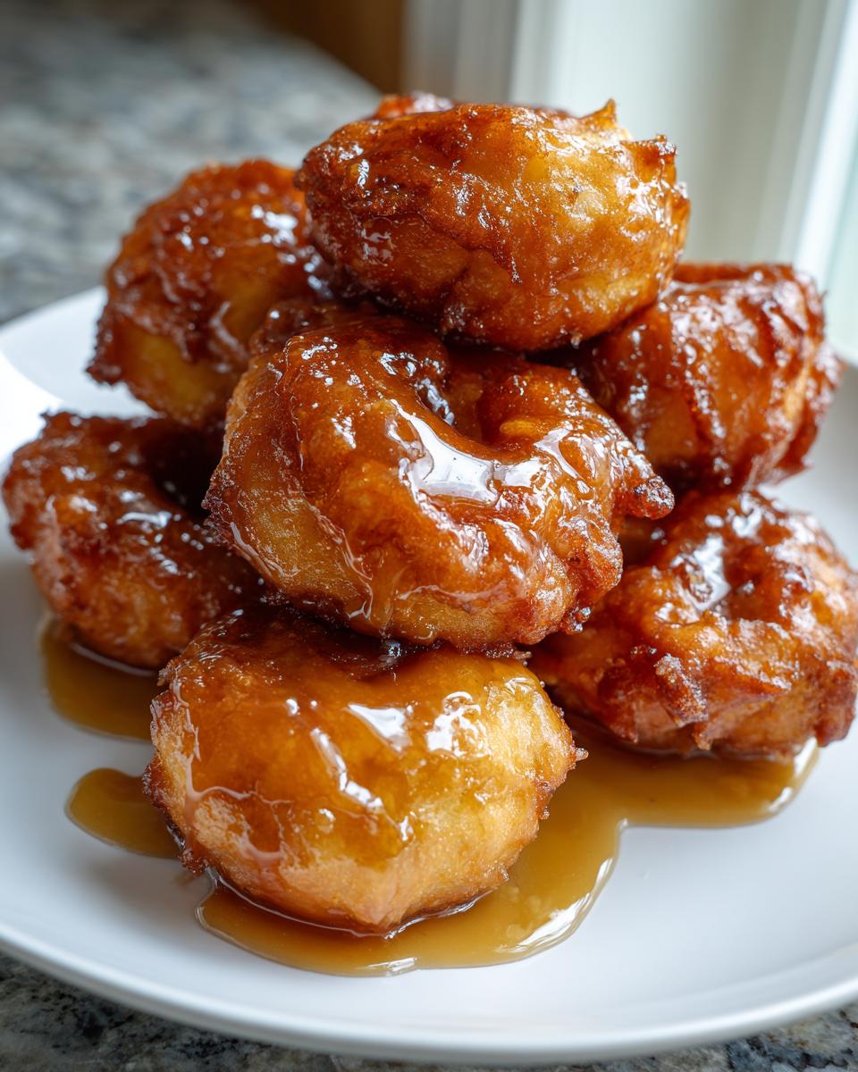 Brown Sugar-Glazed Apple Fritters - detail 2