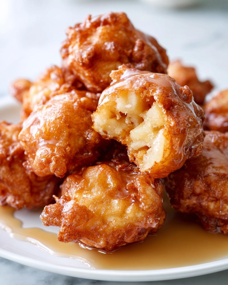 Brown Sugar-Glazed Apple Fritters - detail 3