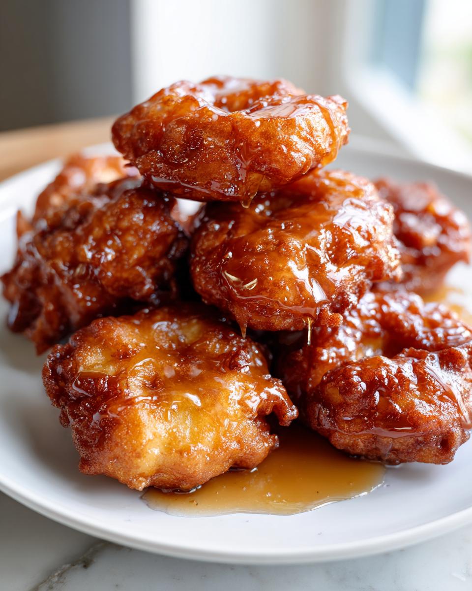 Brown Sugar-Glazed Apple Fritters - detail 4