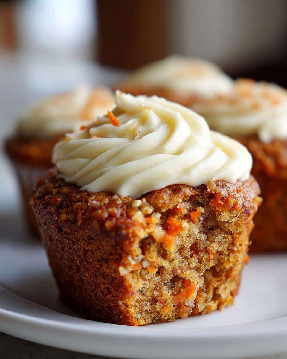 Carrot Cake Muffins with Cream Cheese Swirl - detail 1