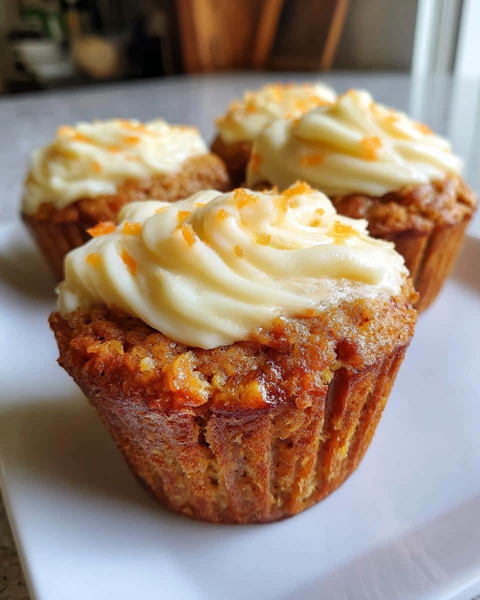 Carrot Cake Muffins with Cream Cheese Swirl - detail 4